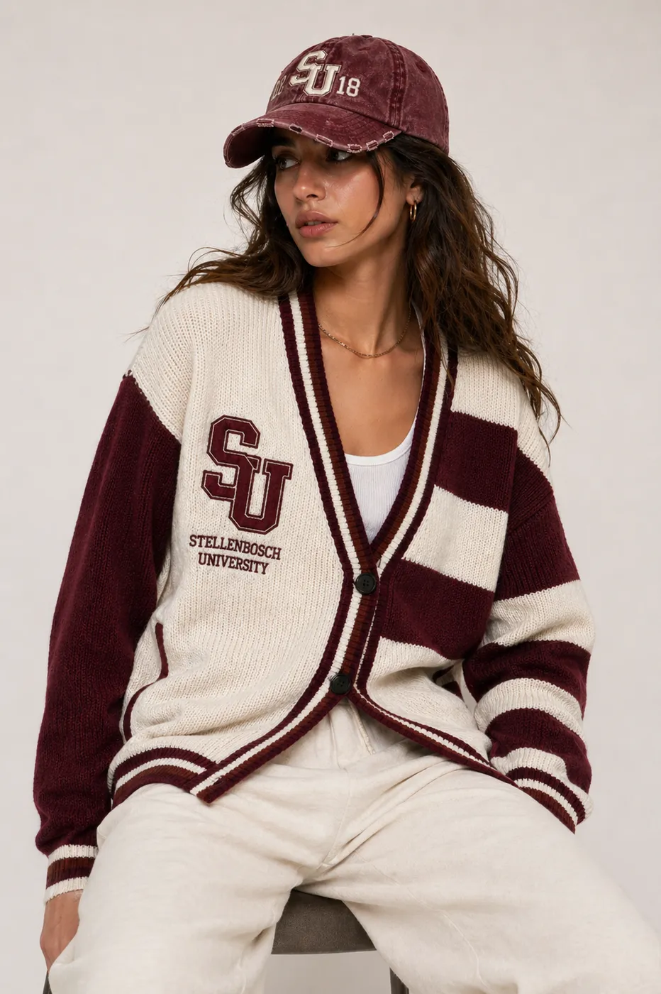 SU Colour Block Cardigan